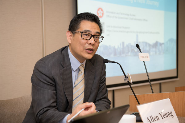 Ir Allen Yeung speaks about Smart City Blueprint for Hong Kong