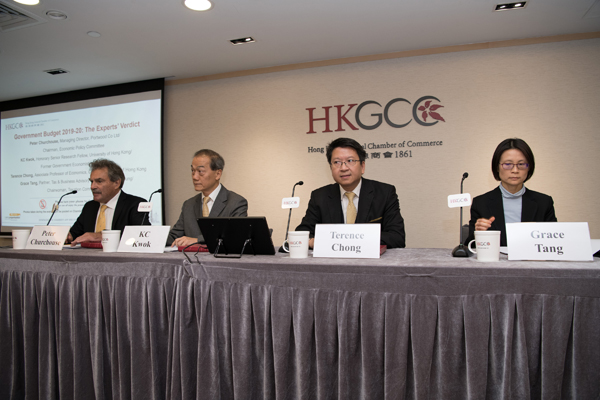 KC Kwok, Professor Terence Chong, Grace Tang, and Peter Churchouse gave their opinions on the recently announced Government Budget 2019-20.