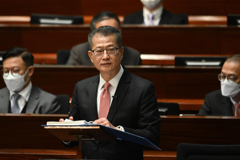 The Financial Secretary Paul MP Chan delivered his 2023-2024 Budget Speech
