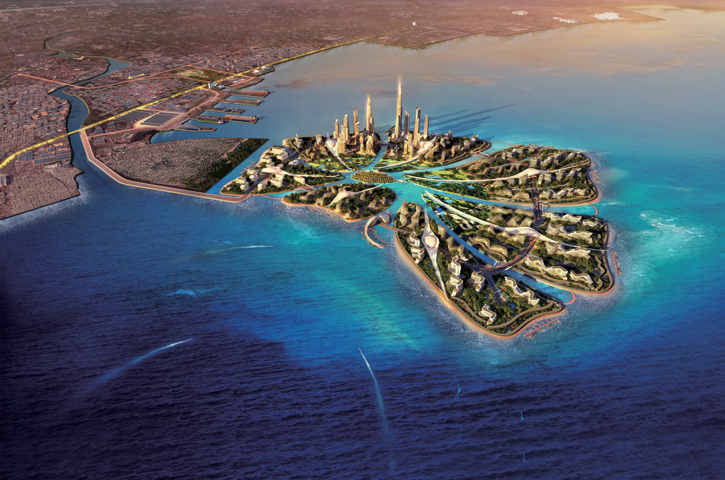 Artist's impression of City of Pearl in Manila