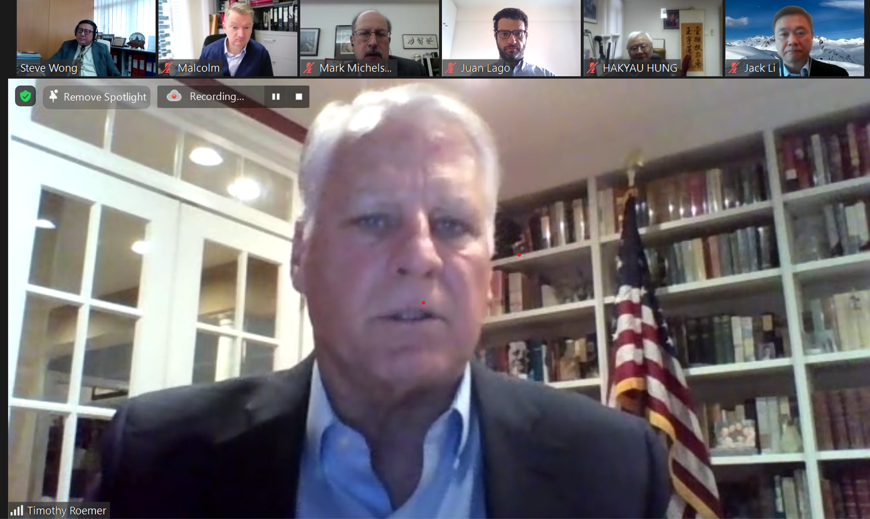 Timothy Roemer, former Congressman and ex-U.S. Ambassador to India and also Executive Director and Strategic Counselor at APCO Worldwide, spoke at the Americas Committee meeting on 20 January.