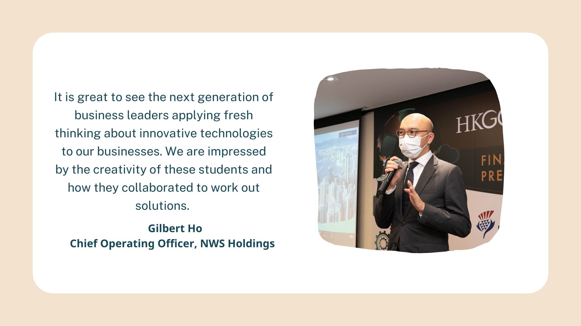 Gilbert Ho, Chief Operating Officer, NWS Holdings